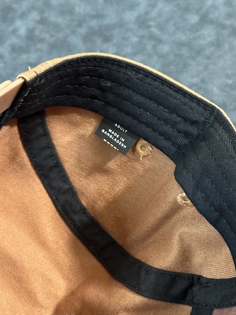 Toyota Tan 5 Panel Hat with Leather Patch